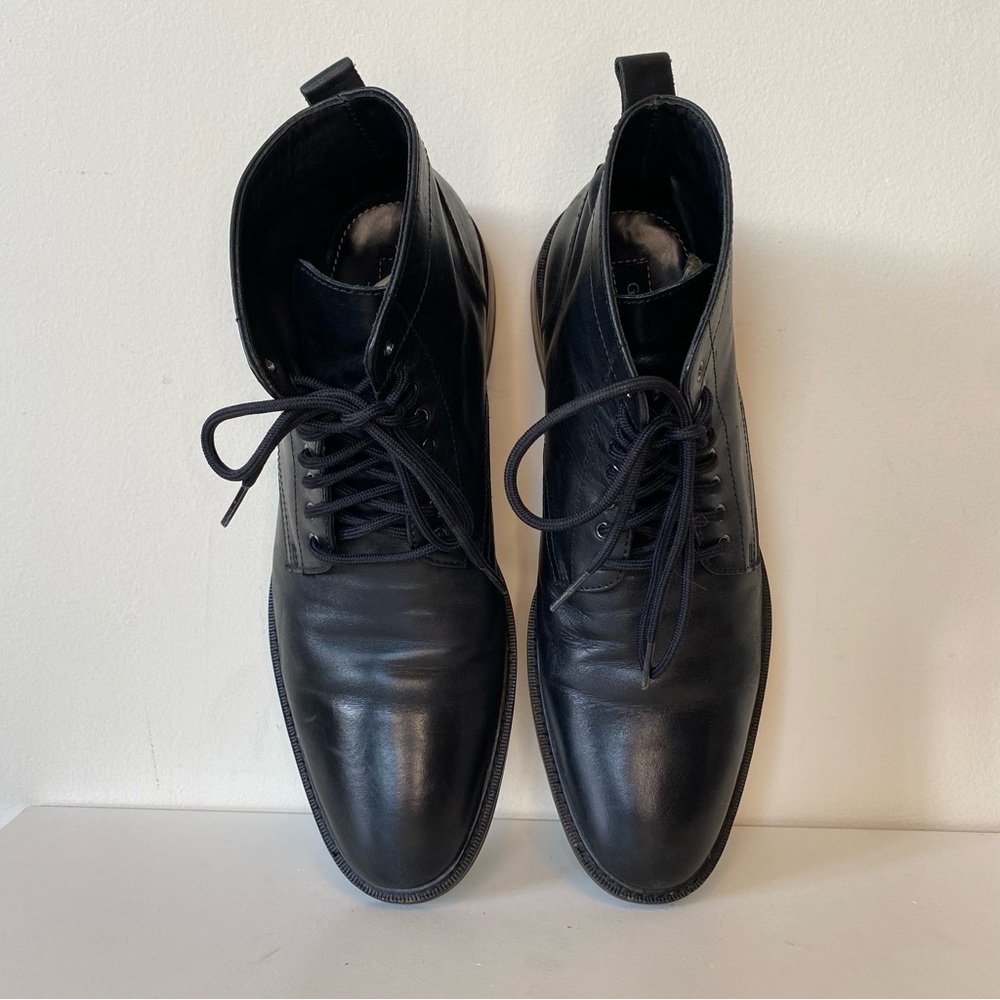 GORDON RUSH Men’s Leather Lace Up Boots Dress Shoes Black Sz 9.5 - Picture 8 of 11